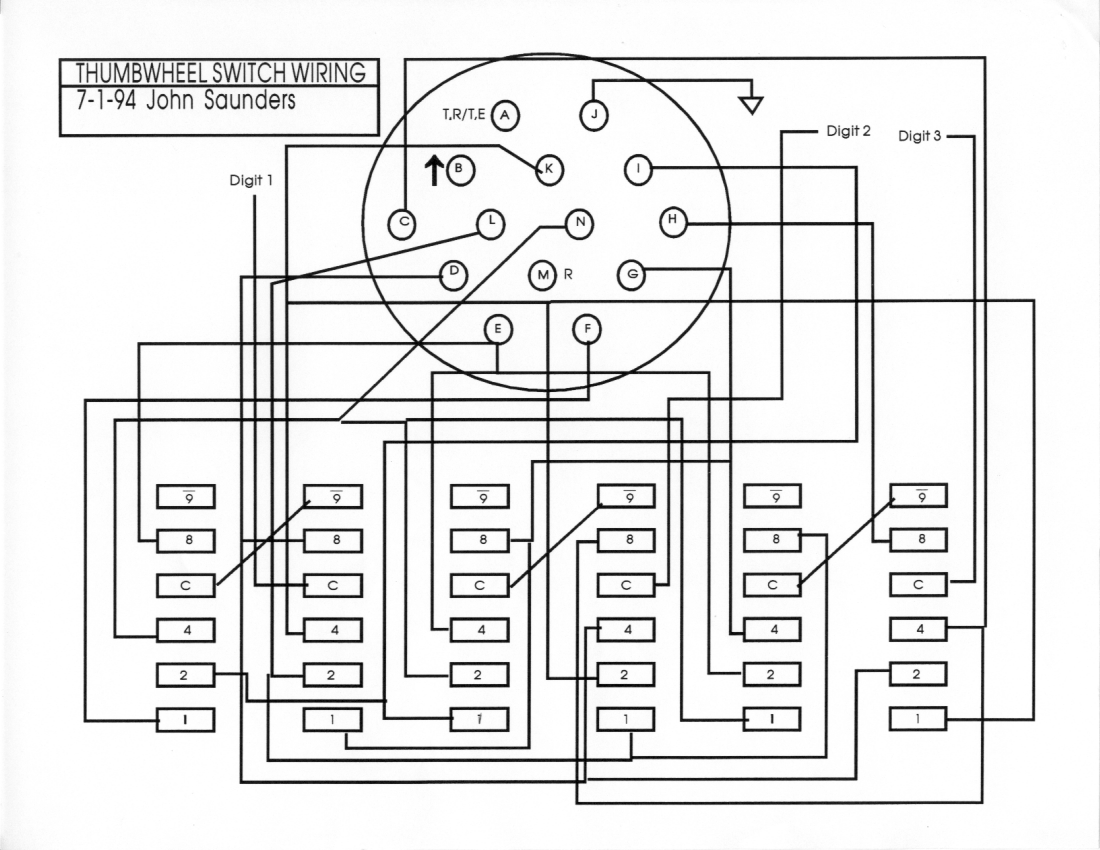 Thumbwheel Switches Schematic